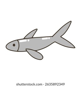 seahorses, dolphins, whales, various shells. cute illustration pictures