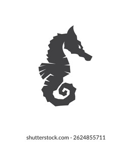 Seahorses fish icon and symbol vector template illustration