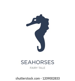 Seahorses icon. Trendy flat vector Seahorses icon on white background from Fairy Tale collection, vector illustration can be use for web and mobile, eps10