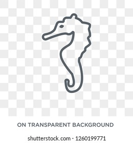 Seahorses icon. Trendy flat vector Seahorses icon on transparent background from Fairy Tale collection. High quality filled Seahorses symbol use for web and mobile