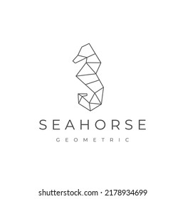 Seahorses logo icon design vector 