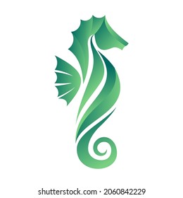 Seahorses logo simple and clean