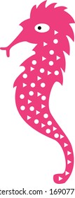 Seahorses simple Illustration Clip Art vector