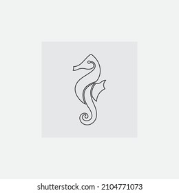 seahorses vector illustration design icon logo template