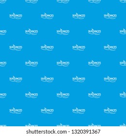 Seaknot pattern vector seamless blue repeat for any use