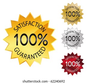 Seal 100% satisfaction guaranteed
