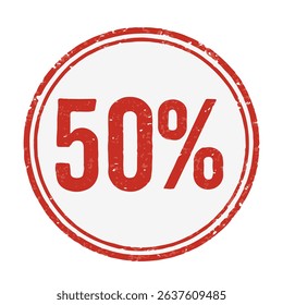 seal 50% icon stamp frame vector on white background
Vector seal on white background