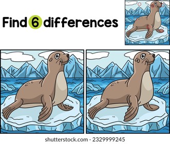 Seal Animal Find The Differences