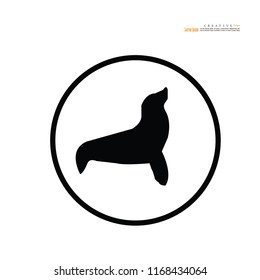 Seal animal icon.vector illustration.