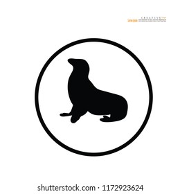 Seal animal icon.vector illustration.