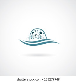 Seal Animal - Vector Illustration