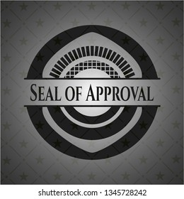 Seal of Approval dark icon or emblem