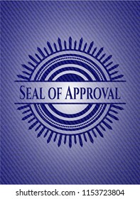 Seal of Approval denim background