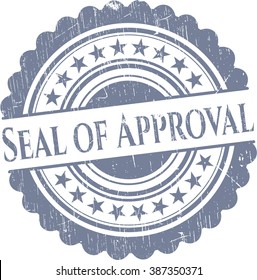 Seal of Approval rubber grunge texture seal