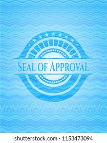 Seal of Approval water representation badge.