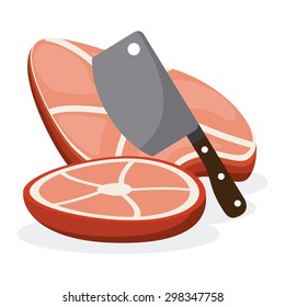 seal butcher design, vector illustration eps10 graphic 