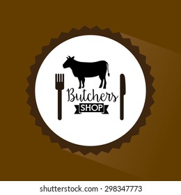 seal butcher design, vector illustration eps10 graphic 