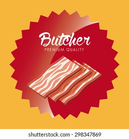 seal butcher design, vector illustration eps10 graphic 
