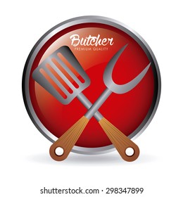 seal butcher design, vector illustration eps10 graphic 