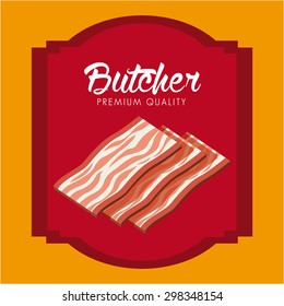 seal butcher design, vector illustration eps10 graphic 