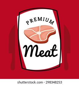 seal butcher design, vector illustration eps10 graphic 