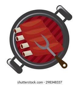 seal butcher design, vector illustration eps10 graphic 