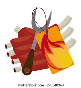 seal butcher design, vector illustration eps10 graphic 