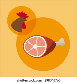 seal butcher design, vector illustration eps10 graphic 