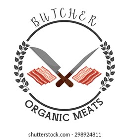 seal butcher design, vector illustration eps10 graphic 