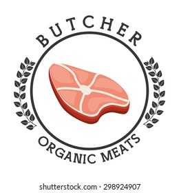 seal butcher design, vector illustration eps10 graphic 