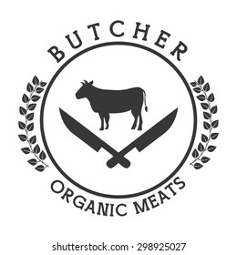 seal butcher design, vector illustration eps10 graphic 