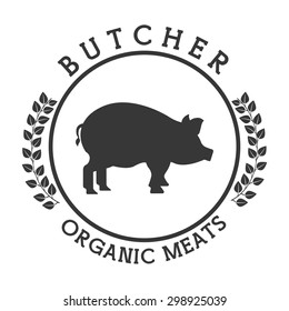 seal butcher design, vector illustration eps10 graphic 