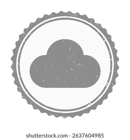 seal cloud icon stamp frame vector on white background
Vector seal on white background