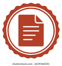 seal document icon stamp frame vector on white background
Vector seal on white background