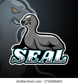 Seal esport logo mascot design