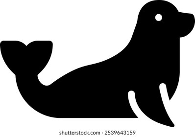 Vector de ilustración de icono de glifo de sello