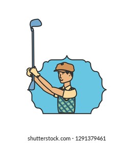 seal with golfer avatar character