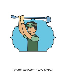 seal with golfer avatar character