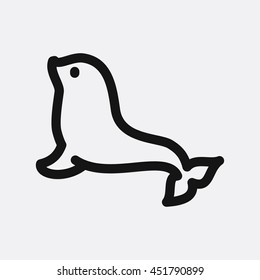 Seal icon illustration isolated vector sign symbol