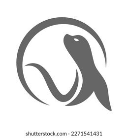 Seal icon logo design illustration