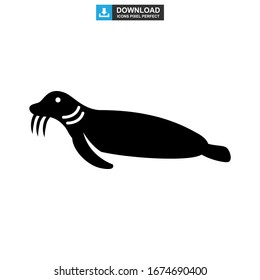 seal icon or logo isolated sign symbol vector illustration - high quality black style vector icons
