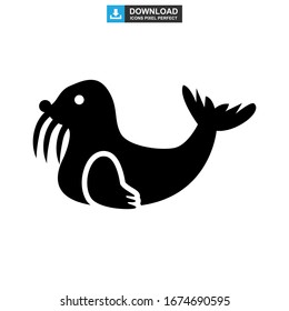 seal icon or logo isolated sign symbol vector illustration - high quality black style vector icons
