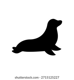 Icono de sello Animales polares Estilo sólido