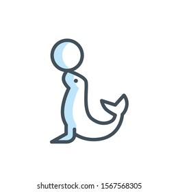 seal icon vector modern style design