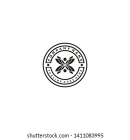Seal of leaf logo design inspiration