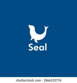 Seal logo icon vector design