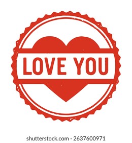 seal love you icon stamp frame vector on white background
Vector seal on white background