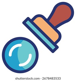Seal Modern Vector Icon - Minimal Illustration Symbol Template für Web Mobile App UI Design