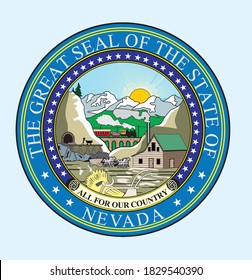 Sello de Nevada, el gran sello del logo del sello de nevada