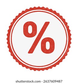 seal percent icon stamp frame vector on white background
Vector seal on white background